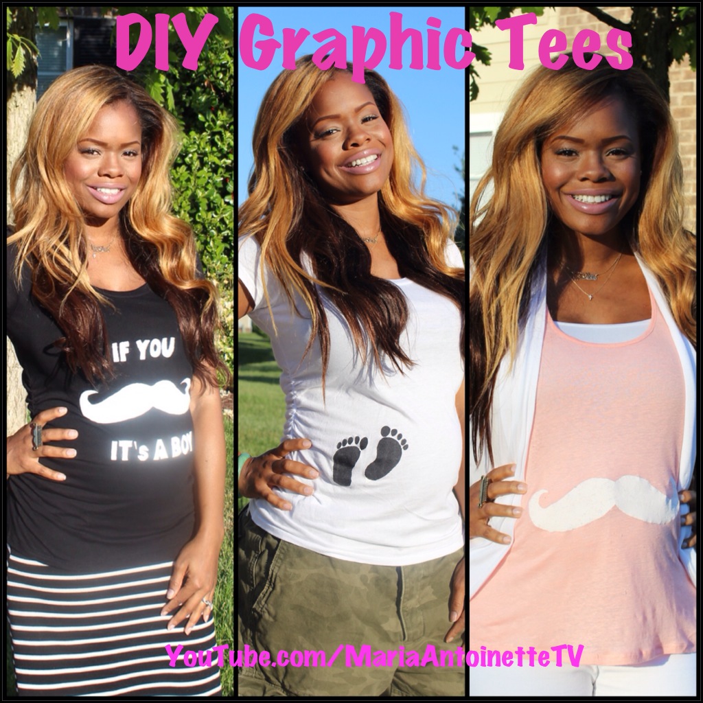 DIY Graphic Tees and Tank – Maternity Style