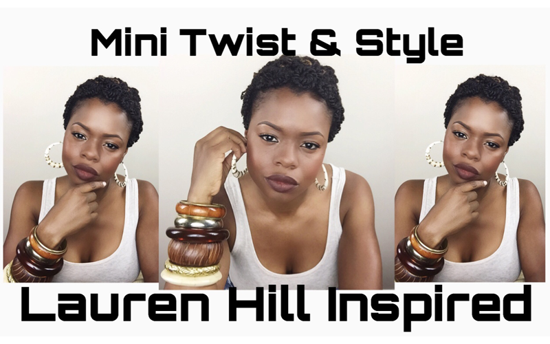 How to Mini Twist and Style on your natural hair