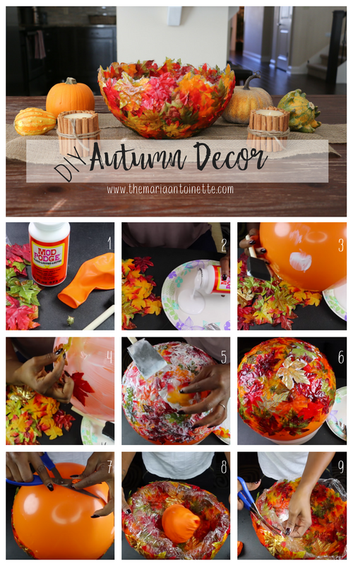 Fun, Easy Fall Decor Made With Leaves and Mod Podge - South House Designs