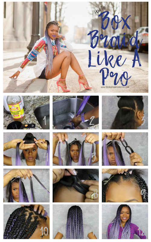 How to Box Braid like a Pro, on your Own Head - the Maria Antoinette
