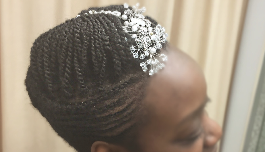 Three Natural Hair Styles for Brides & Bridesmaids - the Maria Antoinette