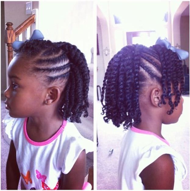 Two Strand Twists For Kids|Easy Protective Style|Natural Type 4 Hair| -  YouTube