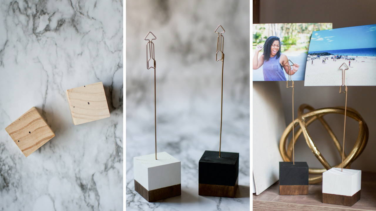 Do It Yourself: Chic Cubic Wooden Photo Holder