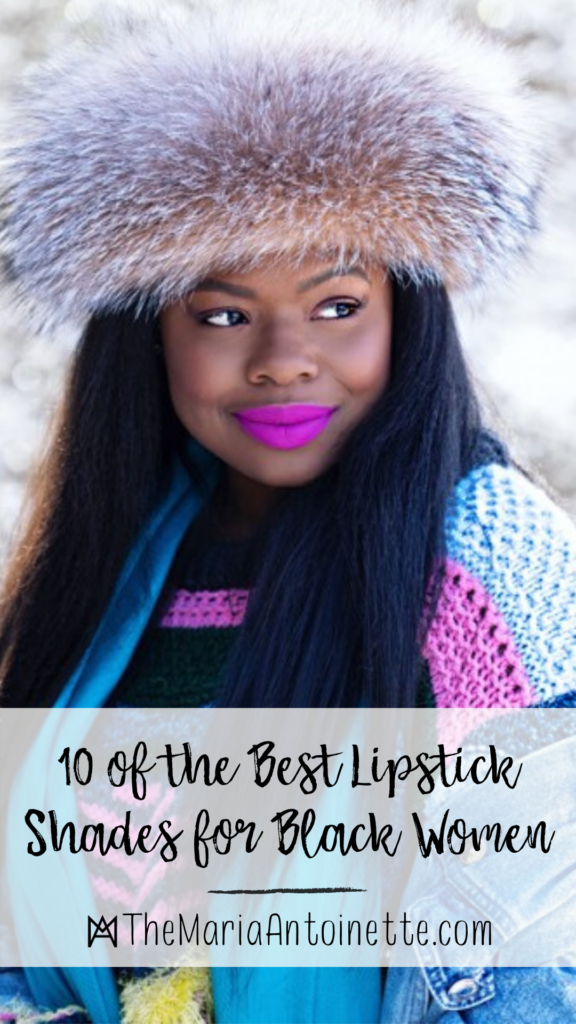 bold Lipstick shades for Black Women maria antoinette tmablog