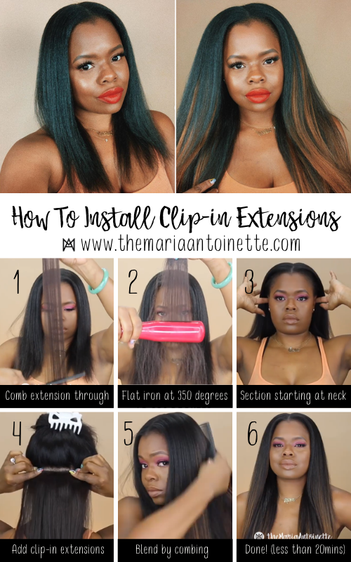 Clip-in Hair Extensions maria antoinette tmablog