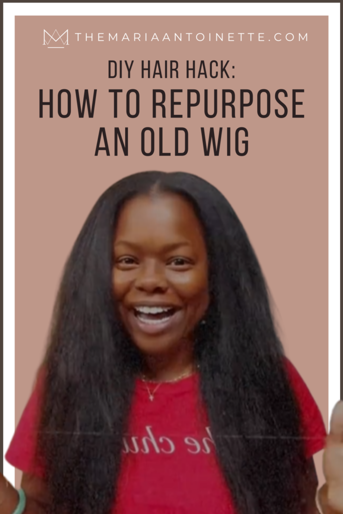 Repurposing An Old Wig maria antoinette