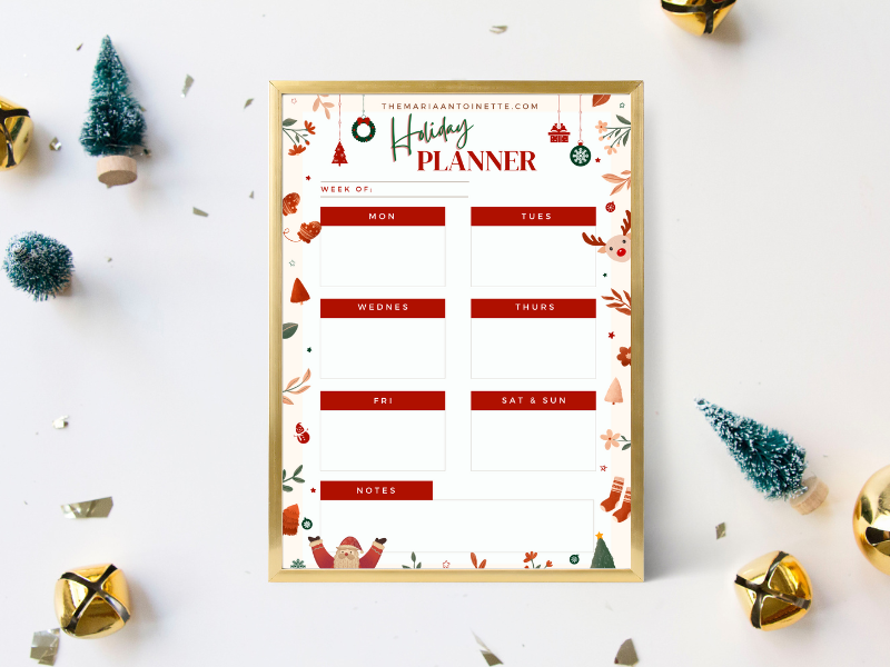 Keep Organized With This Free Downloadable Holiday Planner